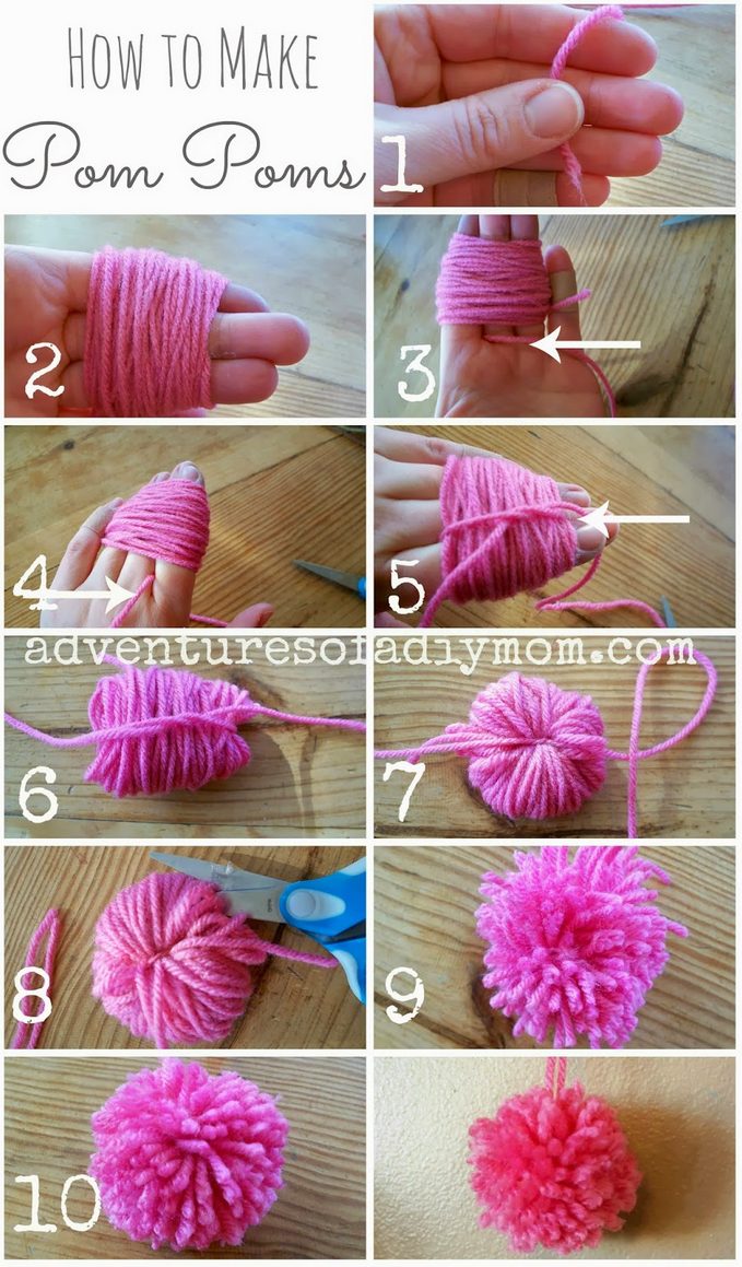 How To Make Pom Poms From Yarn 