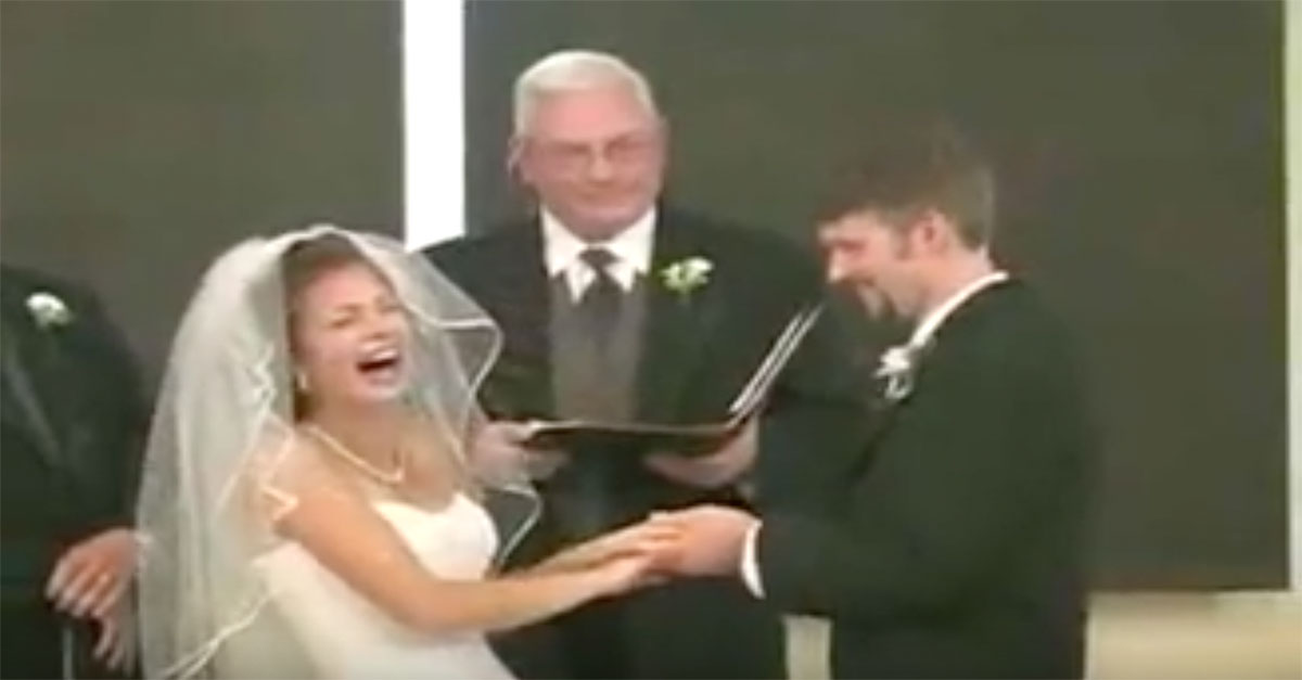 Bride Can Stop Laughing 6