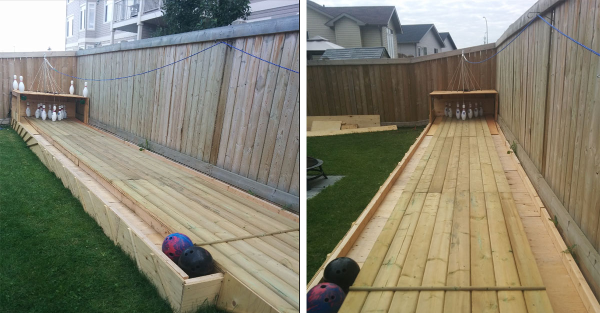 Man Builds Huge Bowling Alley In His Backyard