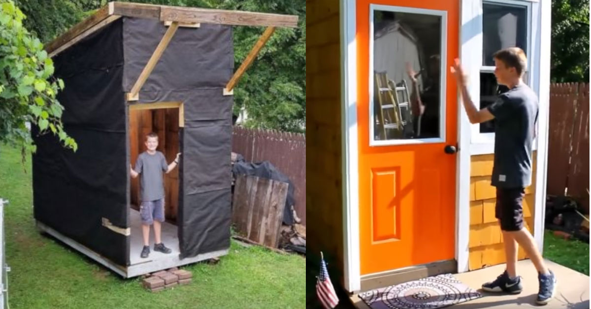 13-Year-Old Boy Built His Very Own Tiny House For $1,500