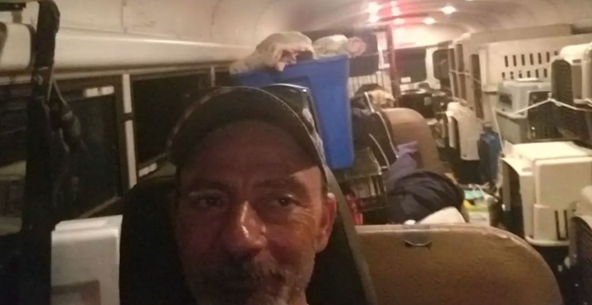 Man Bought Bus And Transformed Into A Shelter To Save Pets Left Behind