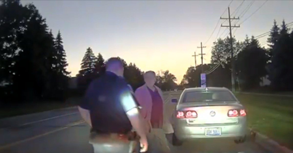 Officers Pull Over 79-Year-Old Man For Speeding But The Moment They See Him Crying, They Offer Help Instead.