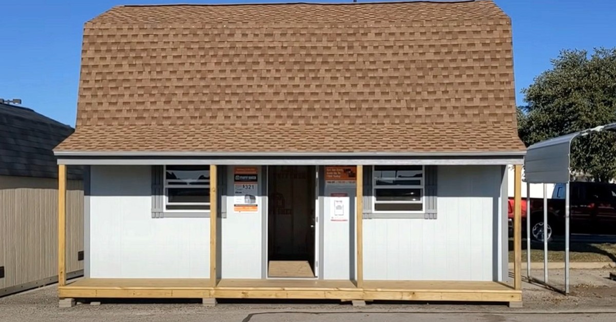 Man Turns This $16,000 Home Depot Shed Into A Beautiful Tiny Home